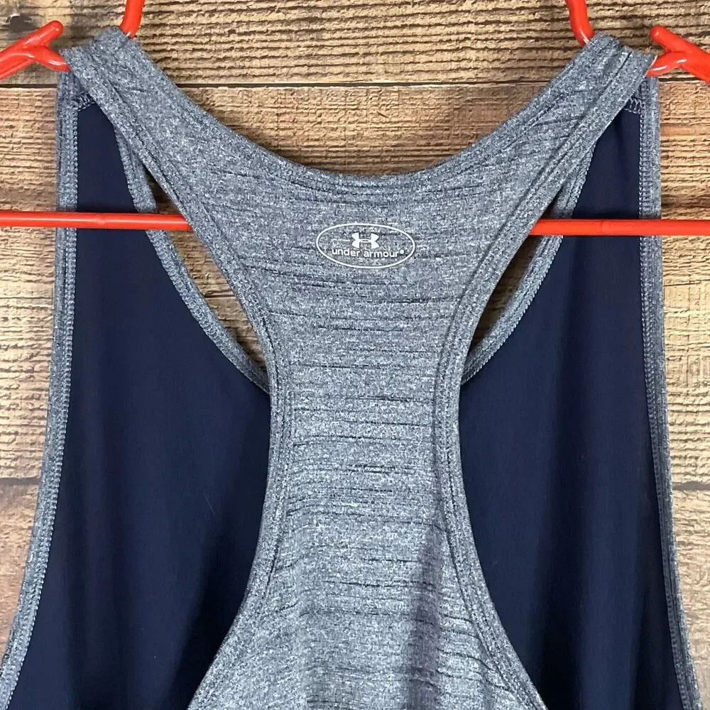 Under Armour Heat Gear Navy Blue Racerback Tank Top Size XL - Picture 7 of 8